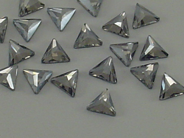12 pcs. 7.5mm COSMIC DELTA CRYSTAL SILVER SHADE HOTFIX European Rhinestones